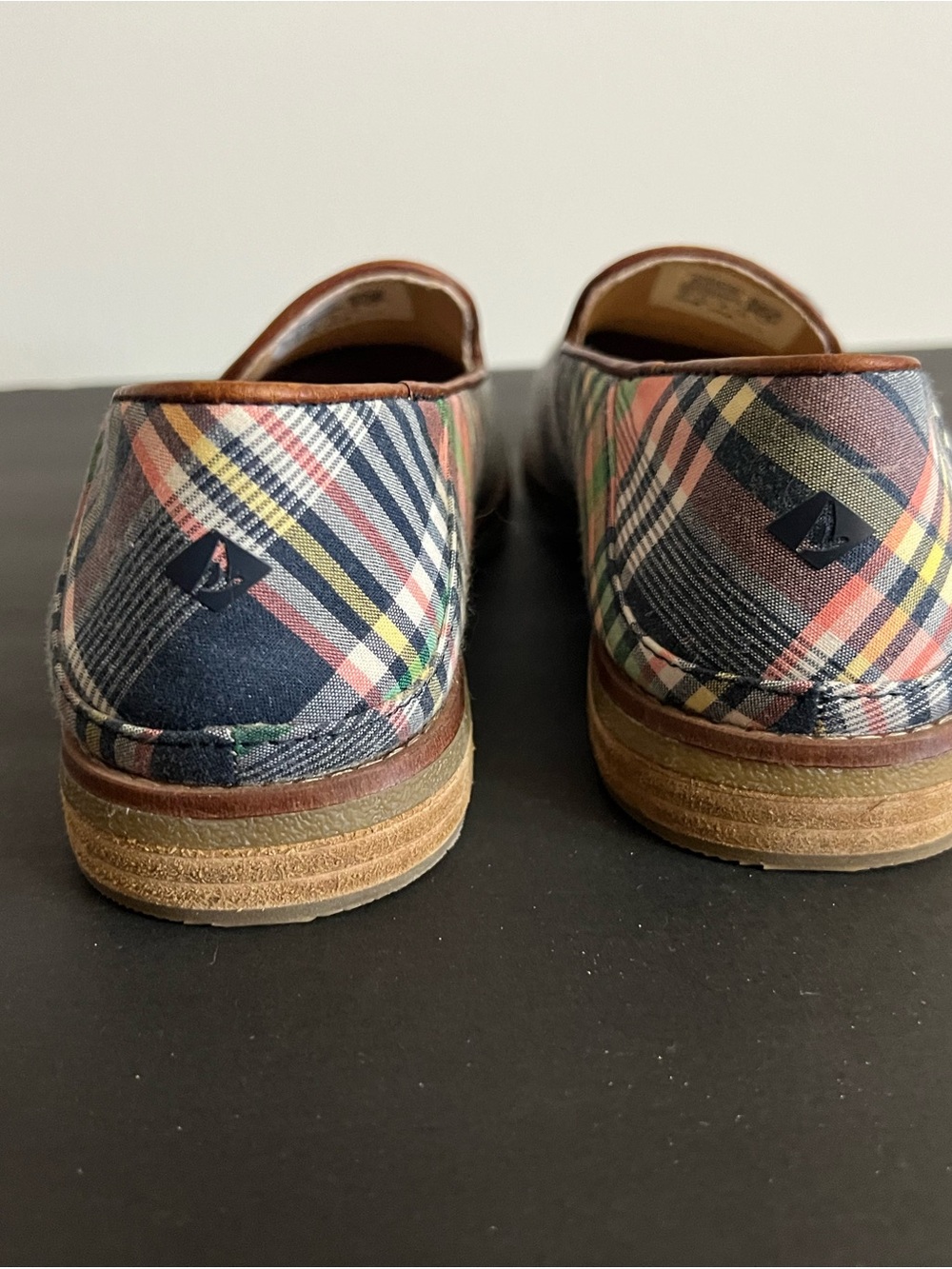 Sperry Women’s Multicolor Plaid Slip-On Flats - Picture 3 of 5